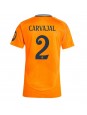 Billige Real Madrid Daniel Carvajal #2 Bortedrakt Dame 2024-25 Kortermet